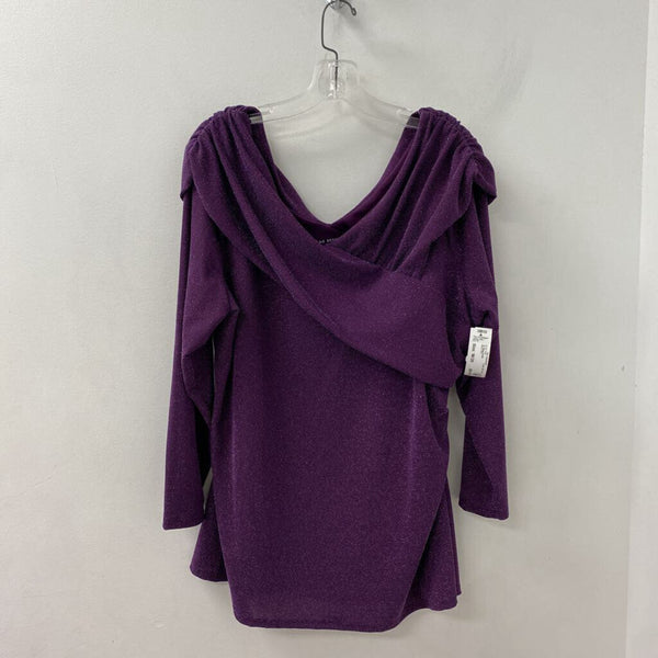 LANE BRYANT WOMEN'S PLUS TOP purple 18/20