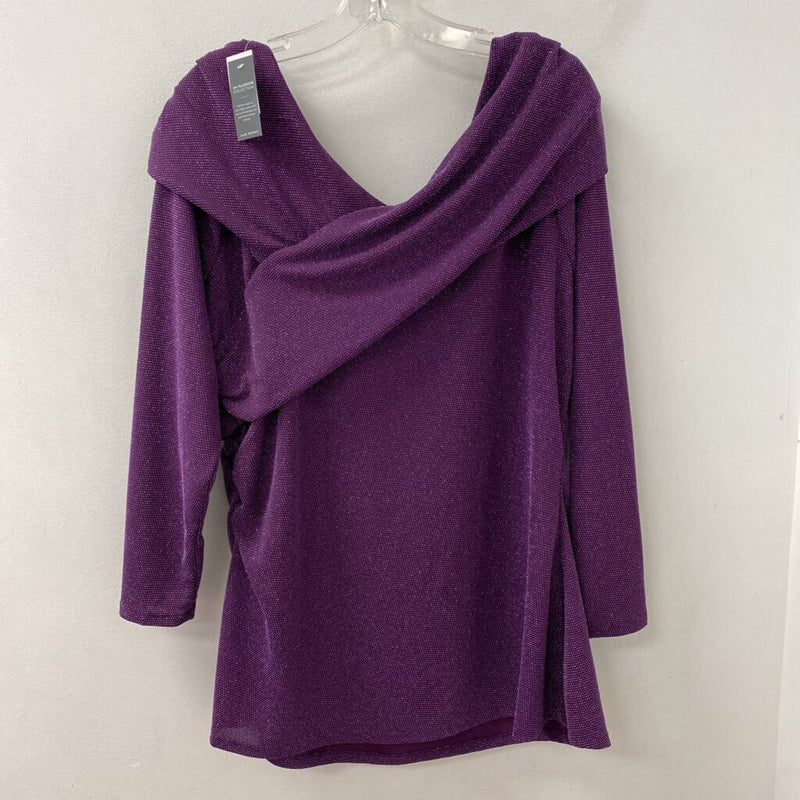LANE BRYANT WOMEN'S PLUS TOP purple 18/20