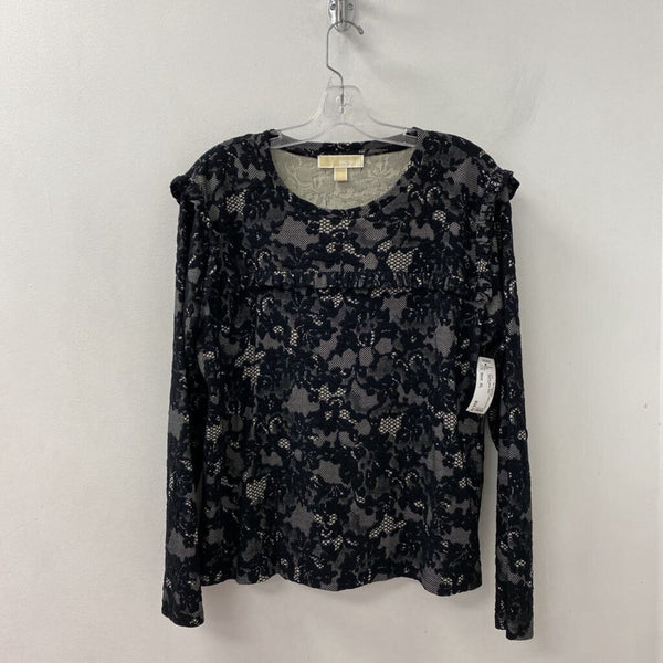 MICHAEL/Michael Kors WOMEN'S TOP black white XL