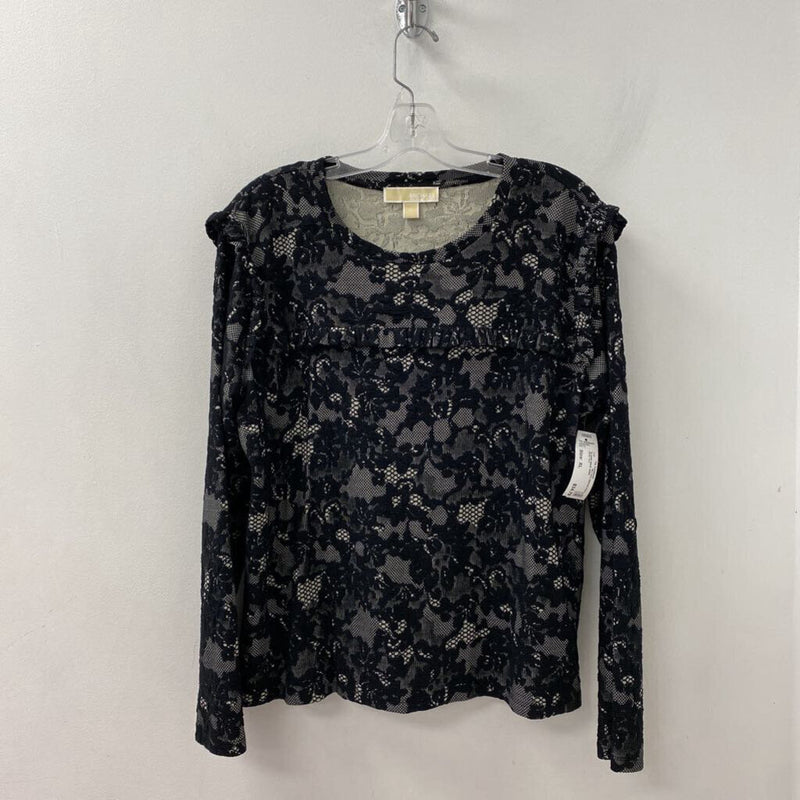 MICHAEL/Michael Kors WOMEN'S TOP black white XL