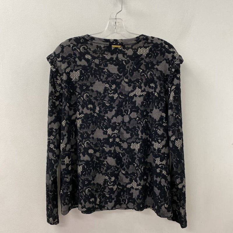 MICHAEL/Michael Kors WOMEN'S TOP black white XL