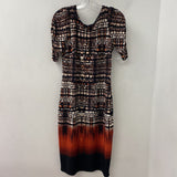 M&S WOMAN WOMEN'S DRESS black white red 10