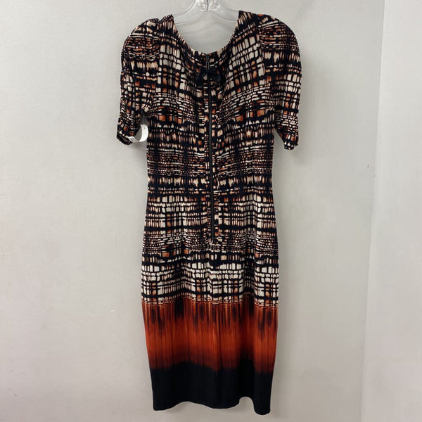 M&S WOMAN WOMEN'S DRESS black white red 10