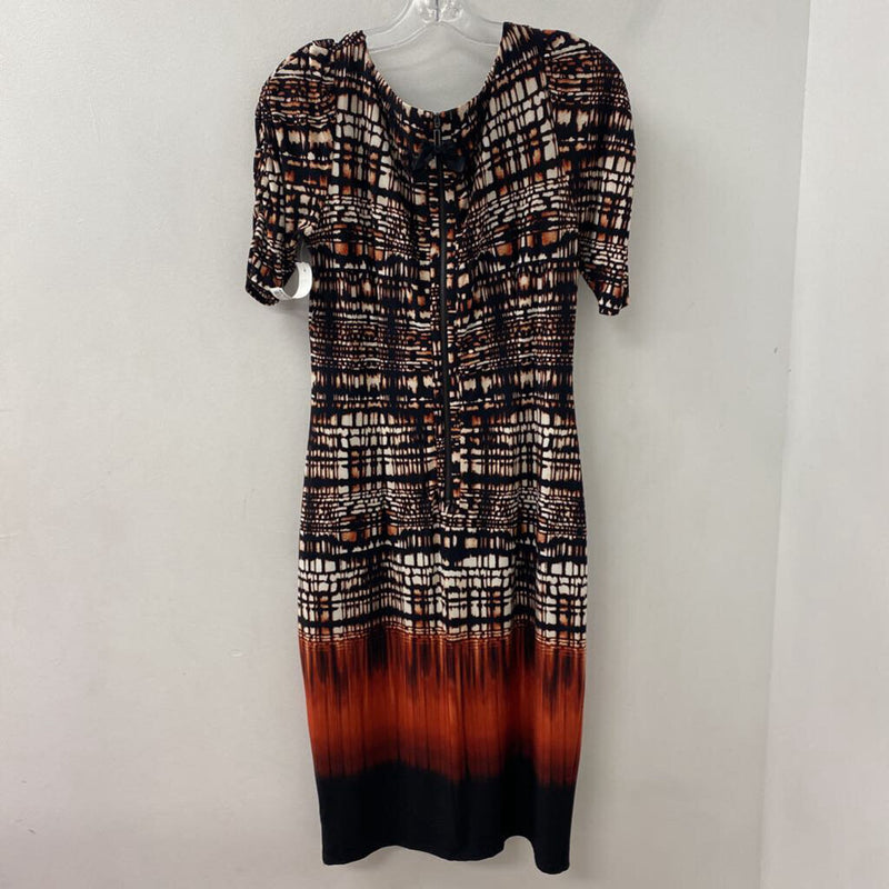 M&S WOMAN WOMEN'S DRESS black white red 10