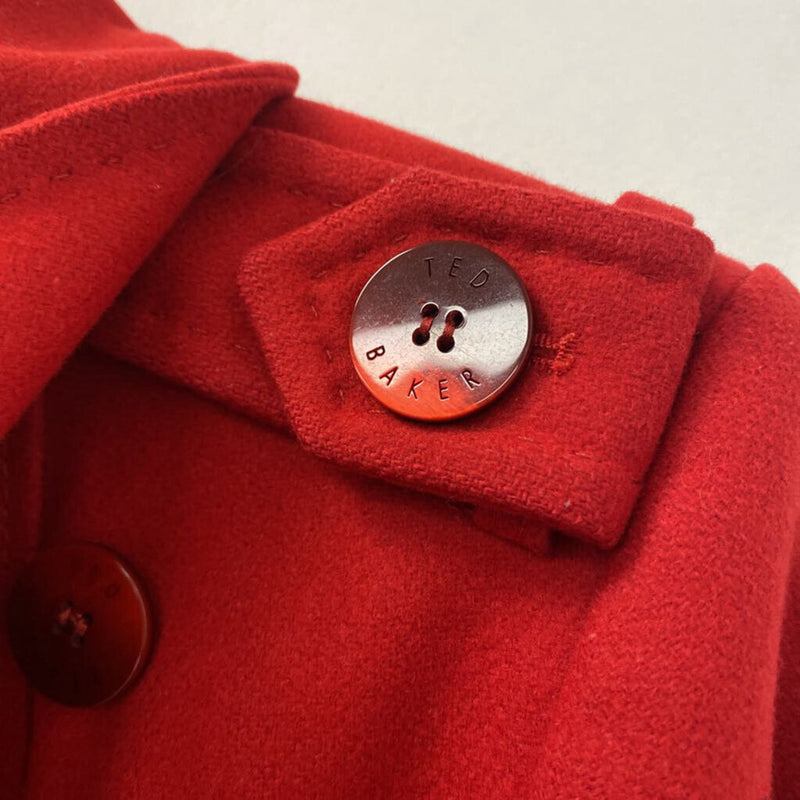 TED BAKER WOMEN'S COAT red 12/3