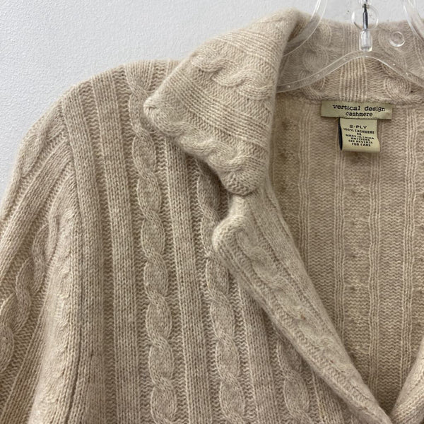 VERTICAL DESIGN WOMEN'S CASHMERE beige M