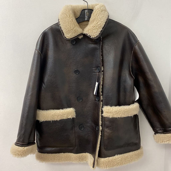 GAP WOMEN'S COAT beige brown S