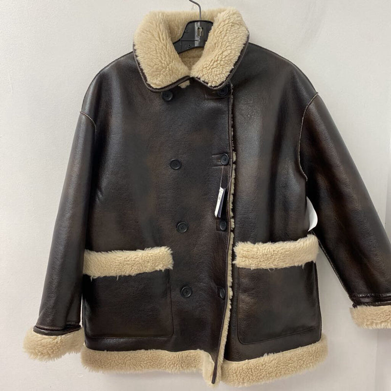 GAP WOMEN'S COAT beige brown S