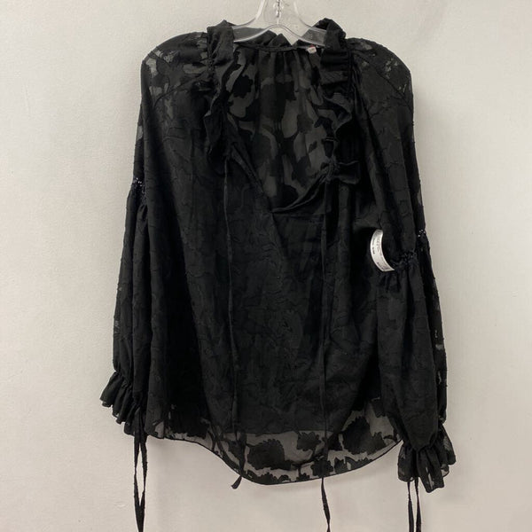 John Zack London WOMEN'S BLOUSE/SHIRT black S/M