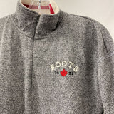 ROOTS WOMEN'S DRESS grey red cream M