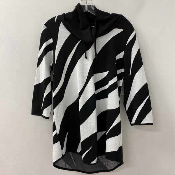 CAZZA ZACKS WOMEN'S TOP black white S/M