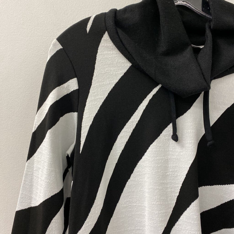 CAZZA ZACKS WOMEN'S TOP black white S/M