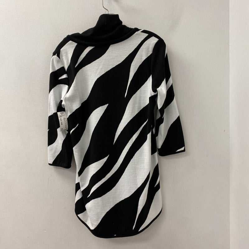 CAZZA ZACKS WOMEN'S TOP black white S/M