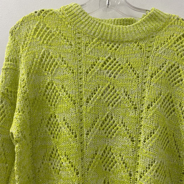 CLEO WOMEN'S SWEATER lime cream S
