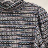 ANN TAYLOR WOMEN'S TOP purple blue white S