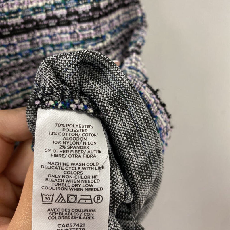 ANN TAYLOR WOMEN'S TOP purple blue white S