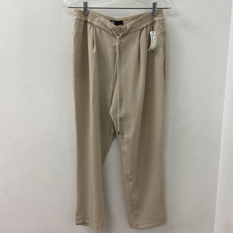 ZARA WOMEN'S PANTS beige M