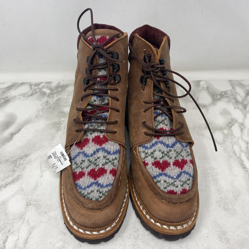 Rosa Mosa WOMEN'S BOOTS tan cream red 40