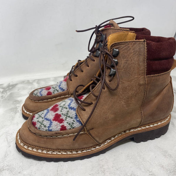 Rosa Mosa WOMEN'S BOOTS tan cream red 40