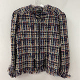 HALOGEN WOMEN'S BLAZER/JACKET navy multi XL