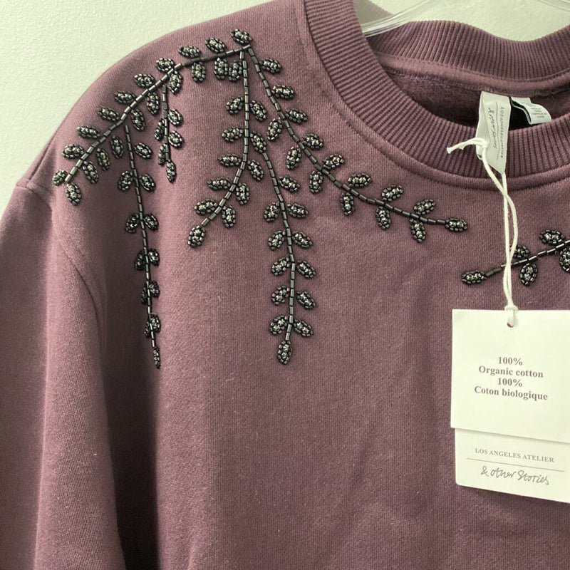 & other stories WOMEN'S SWEATER purple black M