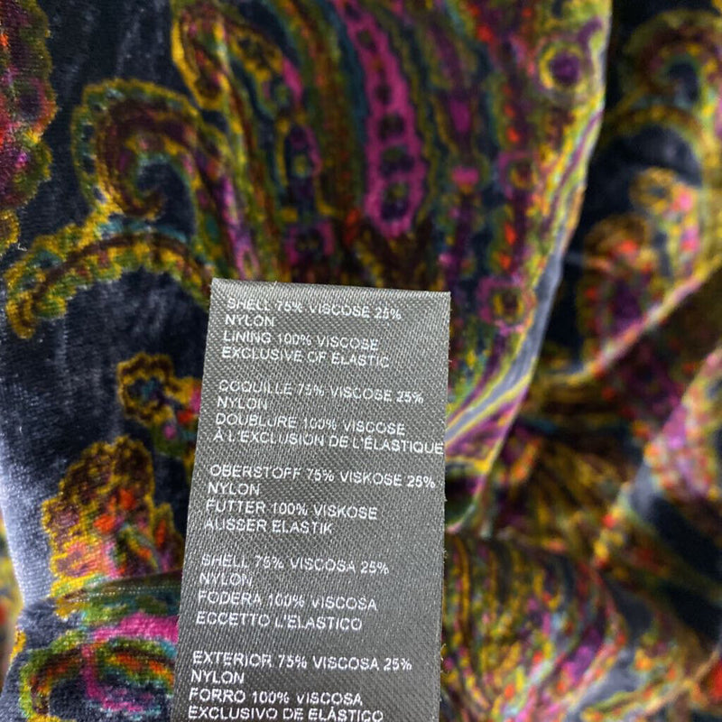 ANTHROPOLOGIE WOMEN'S TOP navy yellow green purple XS