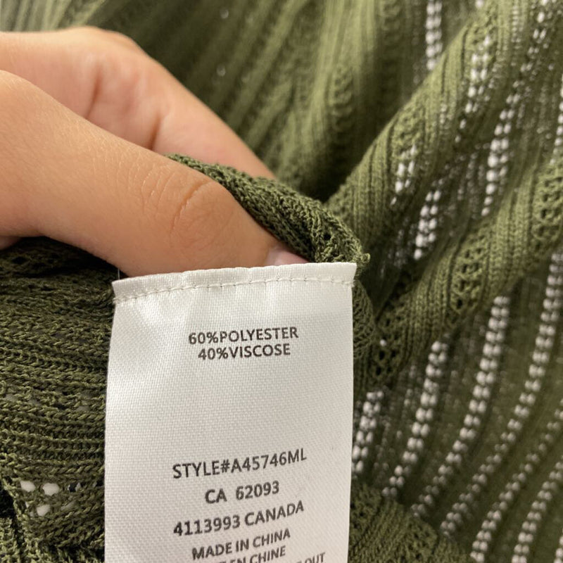 MELANIE LYNE WOMEN'S CARDIGAN olive green L