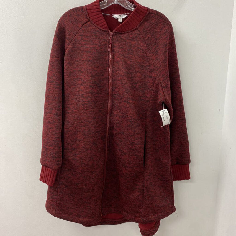 active zone WOMEN'S PLUS TOP burgundy X