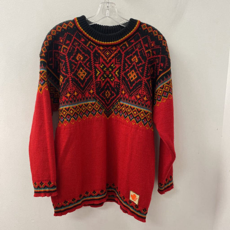 Dale of Norway WOMEN'S SWEATER red black yellow S