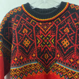 Dale of Norway WOMEN'S SWEATER red black yellow S