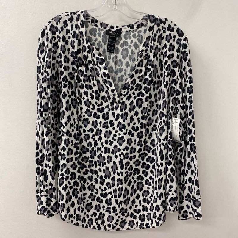 OLSEN WOMEN'S BLOUSE/SHIRT black grey 12