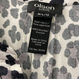 OLSEN WOMEN'S BLOUSE/SHIRT black grey 12