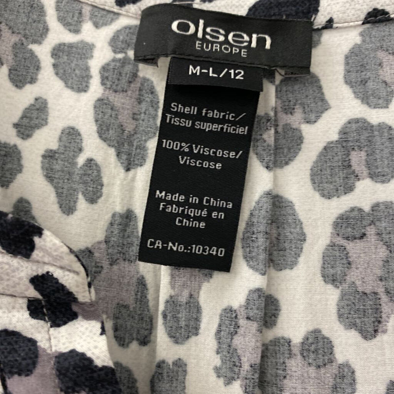 OLSEN WOMEN'S BLOUSE/SHIRT black grey 12