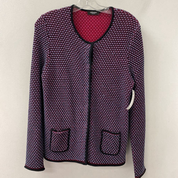 OLSEN WOMEN'S CARDIGAN black red blue 8