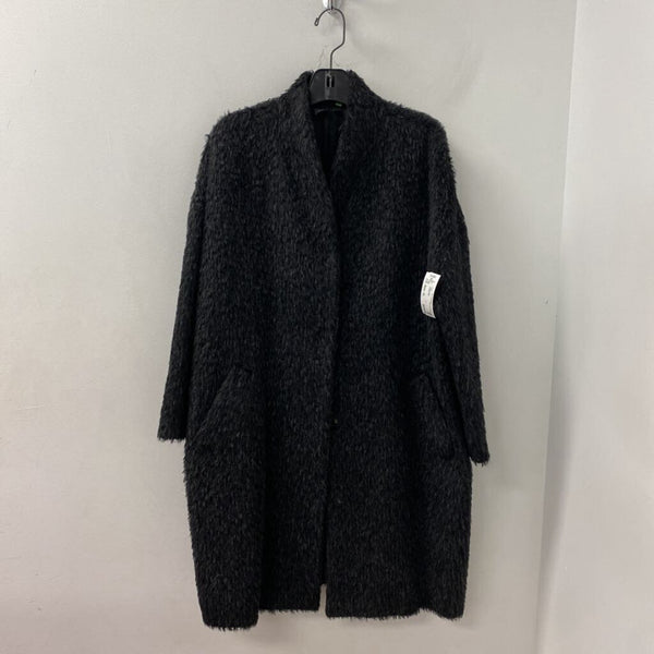 EILEEN FISHER WOMEN'S COAT black grey XL