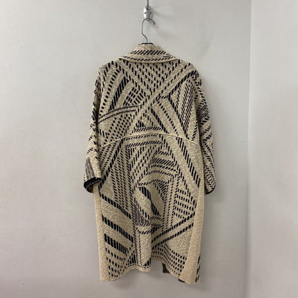 TORY BURCH WOMEN'S COAT white black L