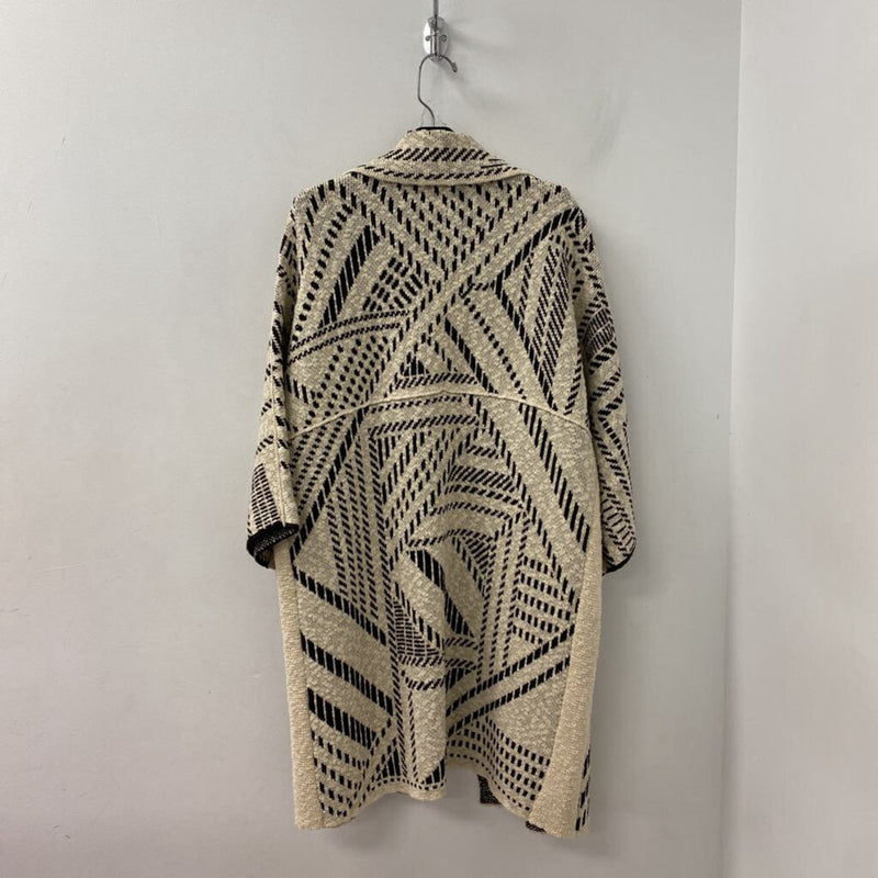 TORY BURCH WOMEN'S COAT white black L