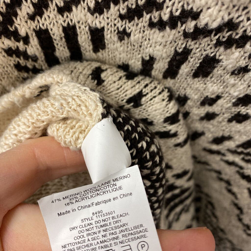 TORY BURCH WOMEN'S COAT white black L