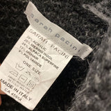 SARAH PACINI WOMEN'S CARDIGAN grey black S-M