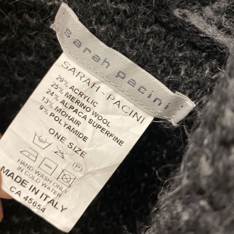 SARAH PACINI WOMEN'S CARDIGAN grey black S-M