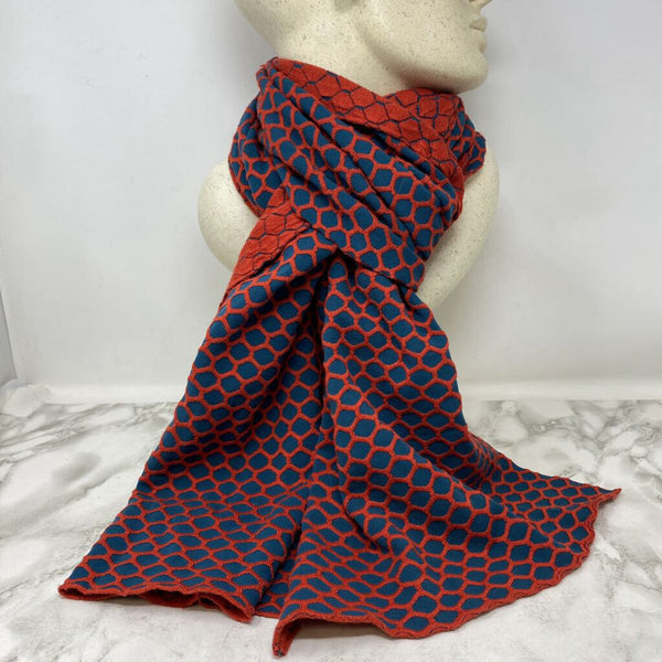WOMEN'S SCARF/SHAWL blue orange