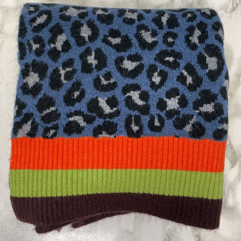 ECHO WOMEN'S SCARF/SHAWL blue black orange green brown