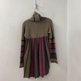 WOMEN'S CARDIGAN purple pink brown grey M