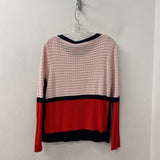 LAUREL WOMEN'S SWEATER pink red navy S/40