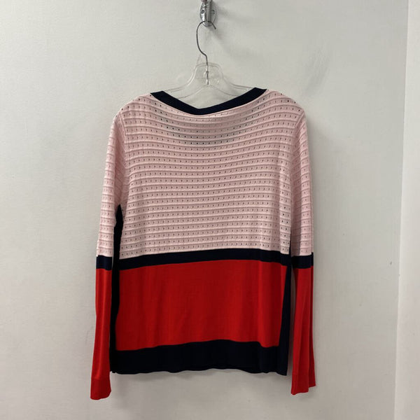 LAUREL WOMEN'S SWEATER pink red navy S/40