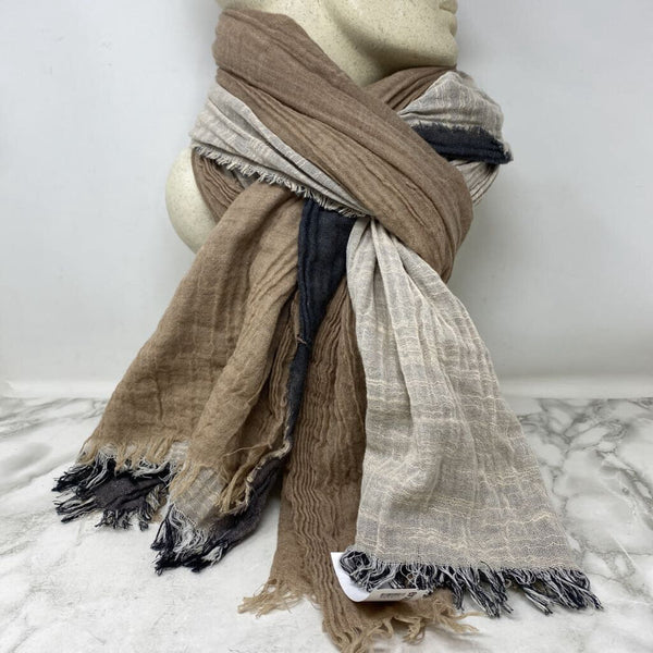 WOMEN'S SCARF/SHAWL cream beige grey