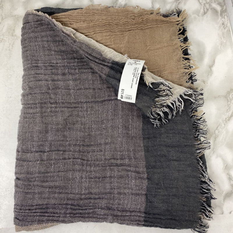 WOMEN'S SCARF/SHAWL cream beige grey