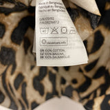 H&M WOMEN'S BLOUSE/SHIRT leopard print L