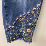 tribal jeans WOMEN'S PLUS BOTTOM blue 20W