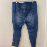 tribal jeans WOMEN'S PLUS BOTTOM blue 20W
